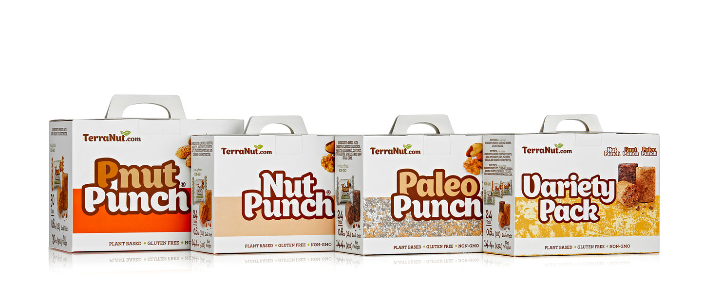 Indulge in the irresistible taste of TerraNut snacks – a harmonious blend of premium nuts and seeds crafted into delectable bars. Our gluten-free and plant-based treats offer a guilt-free snacking solution, ensuring you savor every moment with natural goodness. Elevate your snack game with TerraNut – where wholesome meets delicious!