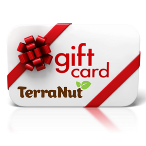 Terranut gift card, gift of health and happiness.
