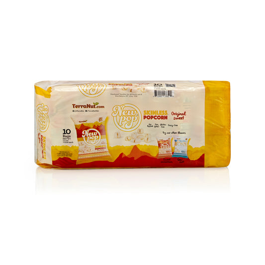 TerraNut New Pop Sweet flavor, 10-pack skinless popcorn