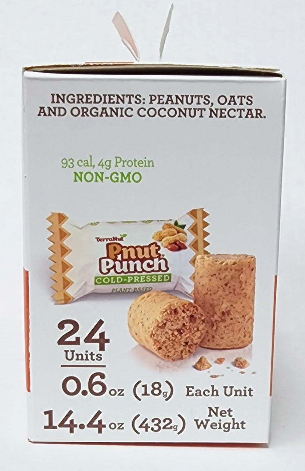 Behind-the-scenes photo of TerraNut Pnut Punch 24-unit boxes at a pop-up shop event, alternate angle.