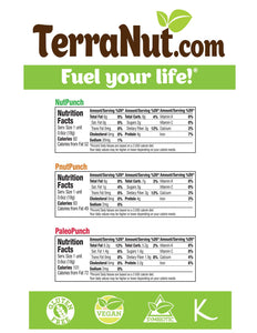 Gluten-free, plant-based, cold-press superfoods snacks by terranut Nutrient dense