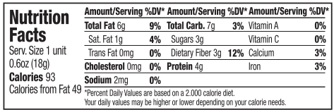 Ingredients: peanuts, oats and coconut nectar. Peanut butter on the go by terranut. 