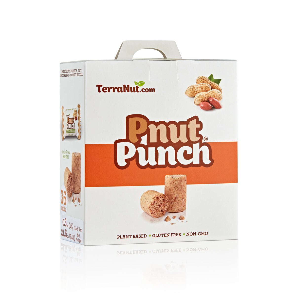 TerraNut Pnut Punch bars, 36-piece box